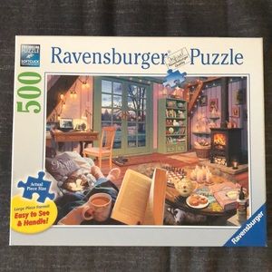 500 large piece format puzzle “cozy retreat”